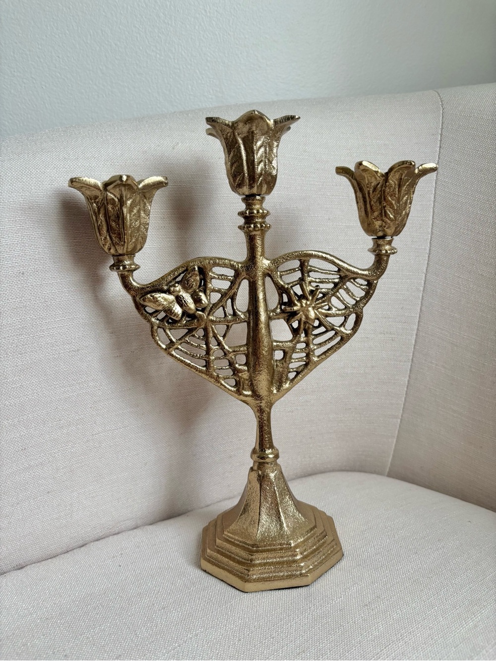 Threshold Gold Victorian Candelabra